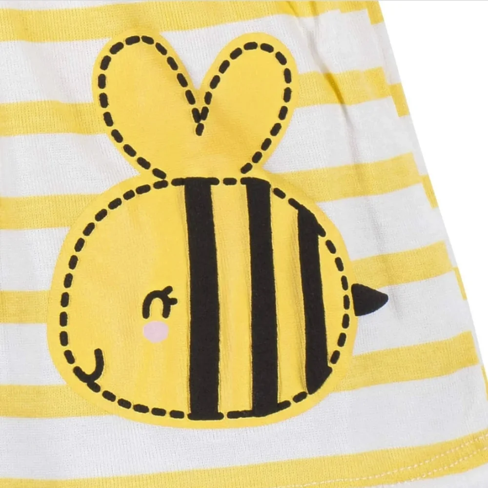 3-Piece Baby & Toddler Girls Bee Garden Dress, Diaper Cover & Headband Set 12 Mo - Picture 9 of 14